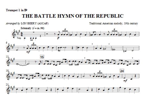 battle hymn of the republic trumpet sheet music|battle hymn of the republic pdf.